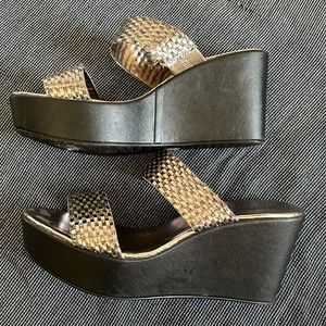 Silver Platform Sandals - Charles by Charles David WM 9